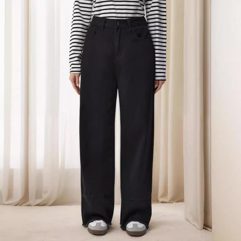 American High-rise Jeans Black Rough Edges Washed Water Stitching Casual Wide-leg Pants Women XL чёрный
American High-rise Jeans Black Rough Edges Washed Water Stitching Casual Wide-leg Pants Women XL чёрный