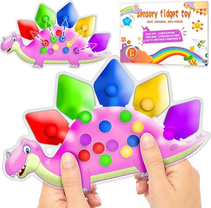 Dinosaur Color Sorting Sensory Toy for Toddlers 1-3, Travel Essential Roadtrip Toy for Boys, Fine Motor Montessori Fidget Presch
Dinosaur Color Sorting Sensory Toy for Toddlers 1-3, Travel Essential Roadtrip Toy for Boys, Fine Motor Montessori Fidget Presch