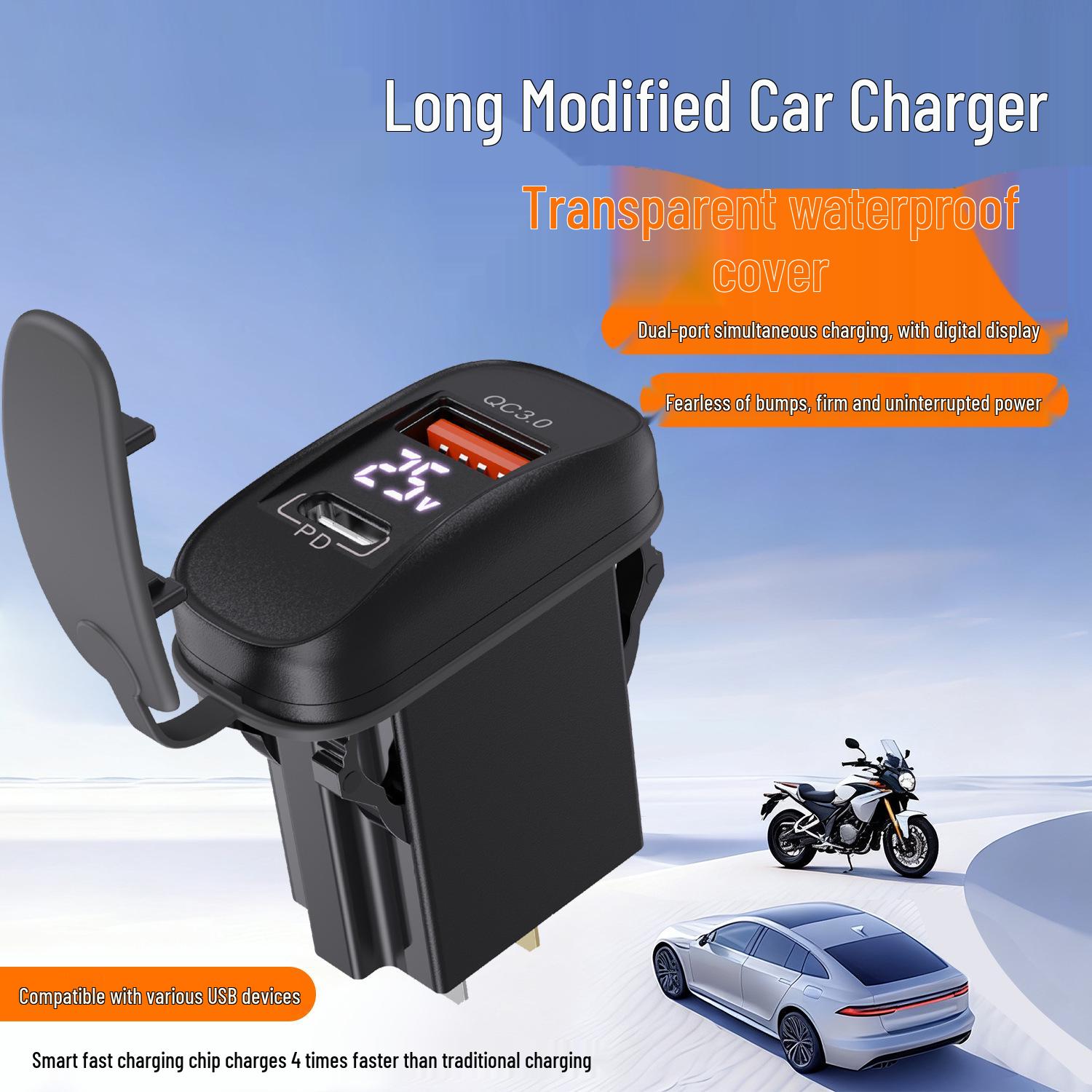 Cross-Border Bidirectional Car, RV, and Motorcycle Charger PD30W/38W
Cross-Border Bidirectional Car, RV, and Motorcycle Charger PD30W/38W