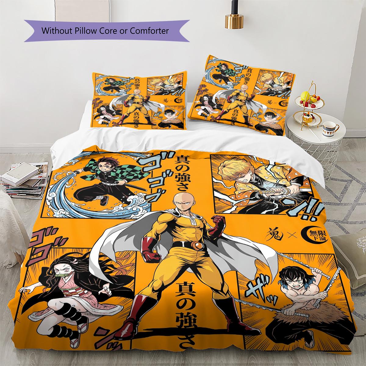 Demon Slayer Pattern Bedding Quilt Set Quilt Cover Pillowcase Home Decoration Birthday Gift (1 * duvet cover + 2 * pillowcase, without core) 135x200cm
Demon Slayer Pattern Bedding Quilt Set Quilt Cover Pillowcase Home Decoration Birthday Gift (1 * duvet cover + 2 * pillowcase, without core) 135x200cm