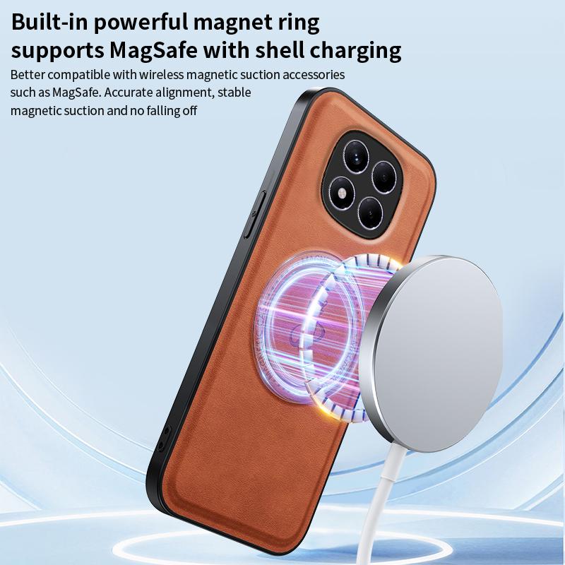 Magnetic Case for Xiaomi Redmi Note 14 Pro 5G/14 Pro+ 5G/Poco X7 5G PU+TPU+PC Phone Back Cover Drop Resistant Brown
Magnetic Case for Xiaomi Redmi Note 14 Pro 5G/14 Pro+ 5G/Poco X7 5G PU+TPU+PC Phone Back Cover Drop Resistant Brown