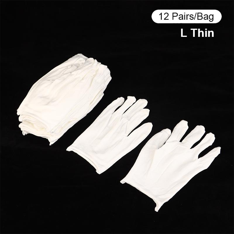 12Pairs Cotton White Gloves Disposable Driving Work Sweat-Absorbent Gloves Jewelry Inspection Gloves Household Cleaning Tools as the picture
12Pairs Cotton White Gloves Disposable Driving Work Sweat-Absorbent Gloves Jewelry Inspection Gloves Household Cleaning Tools as the picture