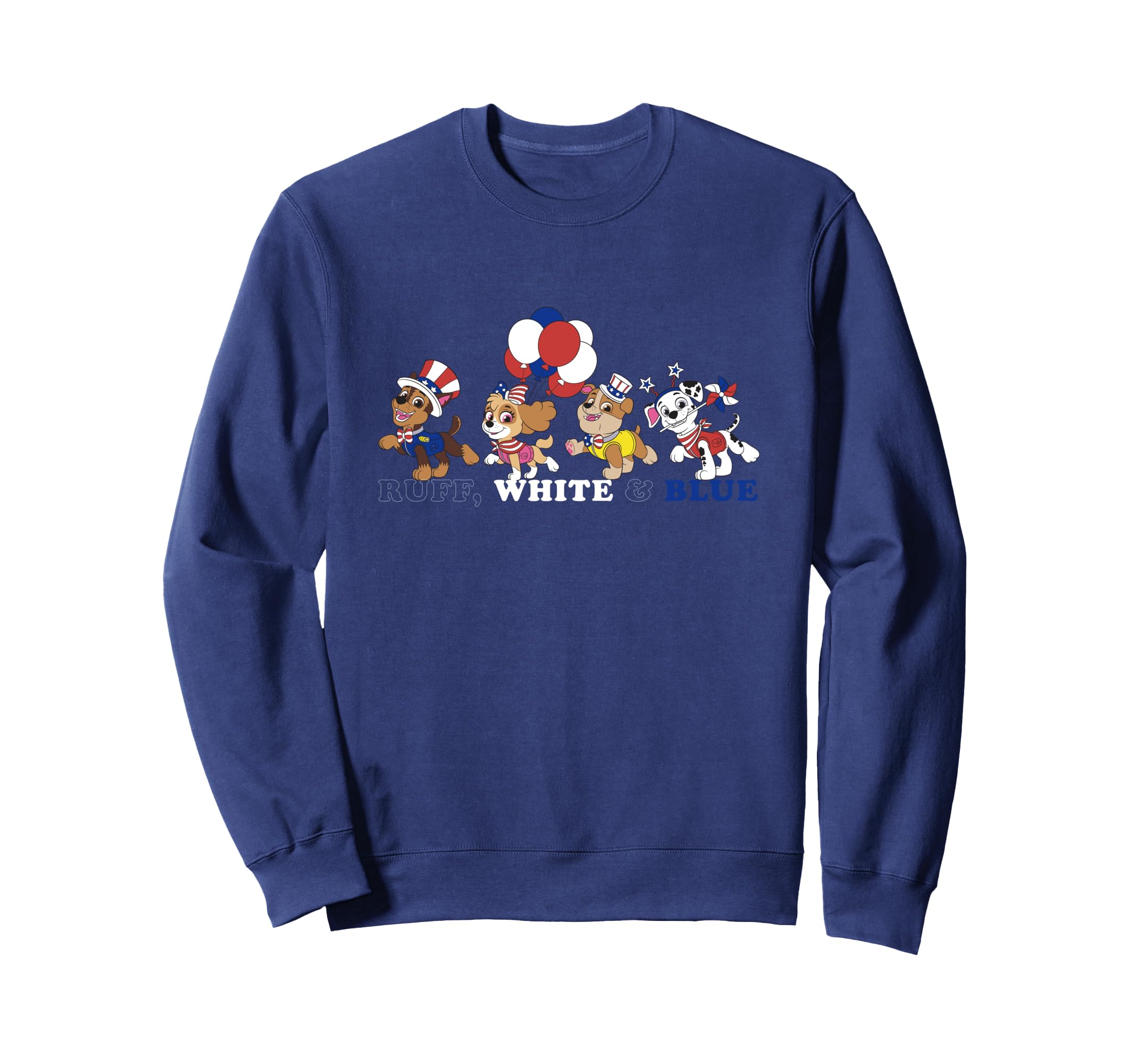 Paw Patrol Ruff White and Blue 4th of July Parade Sweatshirt
Paw Patrol Ruff White and Blue 4th of July Parade Sweatshirt