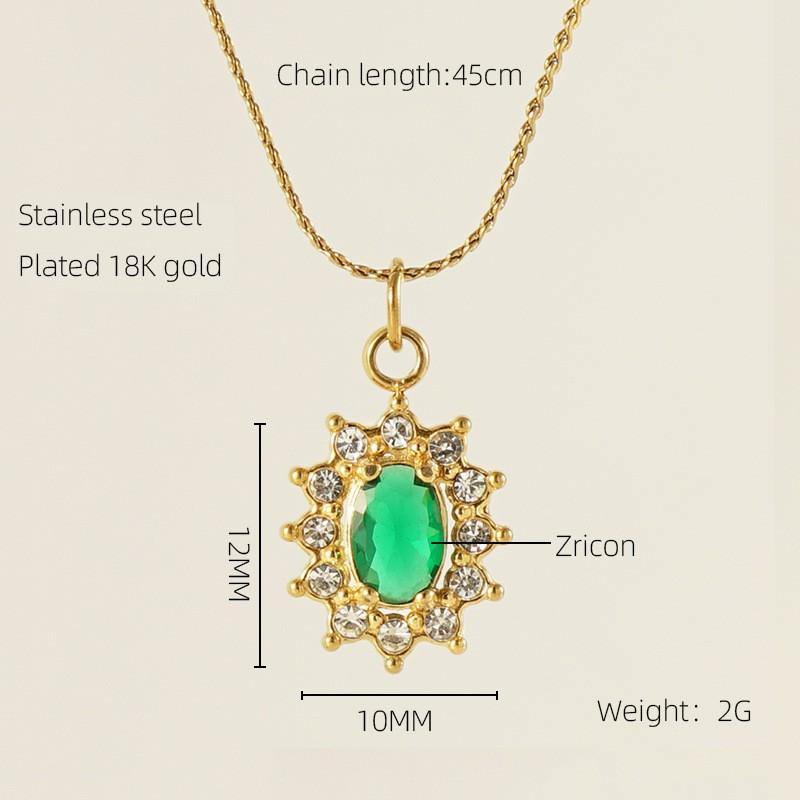 Autumn new stainless steel sunflower inlaid zircon double-layer diamond egg S chain 18K necklace high-end temperament 18K
Autumn new stainless steel sunflower inlaid zircon double-layer diamond egg S chain 18K necklace high-end temperament 18K