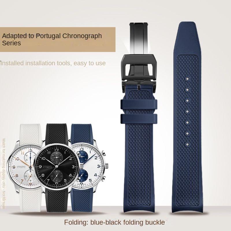 New Metal Curved End Woven FKM Rubber Strap for IWC Portugal IW371609 1620 Series fluororubber watch Bracelet Watchband 20mm 20mm
New Metal Curved End Woven FKM Rubber Strap for IWC Portugal IW371609 1620 Series fluororubber watch Bracelet Watchband 20mm 20mm