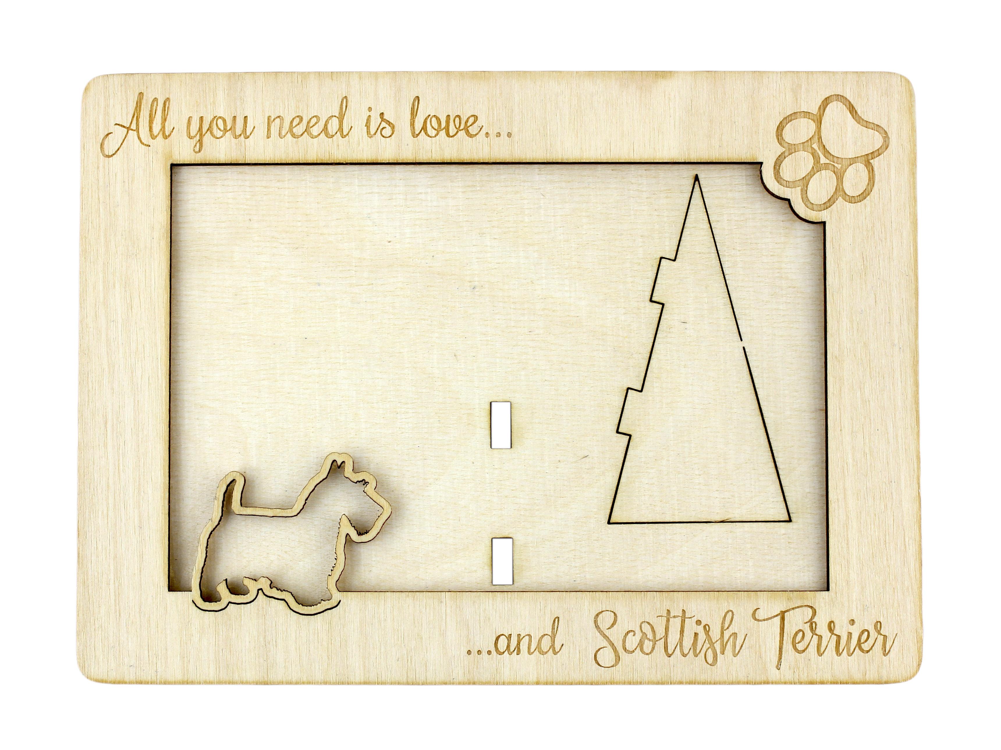 Scottish terrier, Aberdeen Terrier, Scottie, Aberdeenie - Photo frame, engraved wooden frame, a lovely gadget for the dog lover by Art-Dog
Scottish terrier, Aberdeen Terrier, Scottie, Aberdeenie - Photo frame, engraved wooden frame, a lovely gadget for the dog lover by Art-Dog