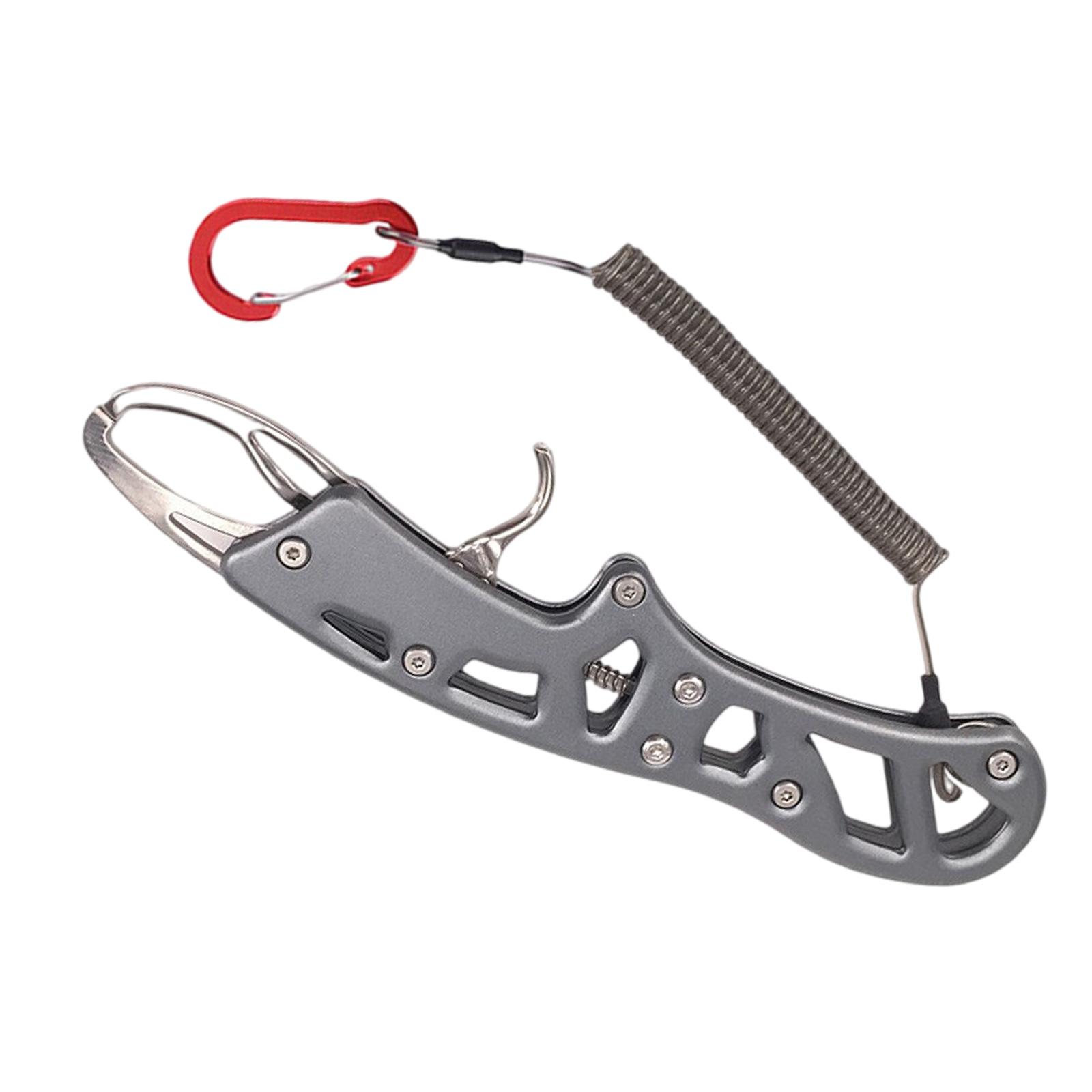 Fish Lip Grabber Fish Body Clamps with Nonslip Handle and Lanyard, Fishing Pliers Lip Grip, Fishing Hook Removal Tool сірий
Fish Lip Grabber Fish Body Clamps with Nonslip Handle and Lanyard, Fishing Pliers Lip Grip, Fishing Hook Removal Tool сірий