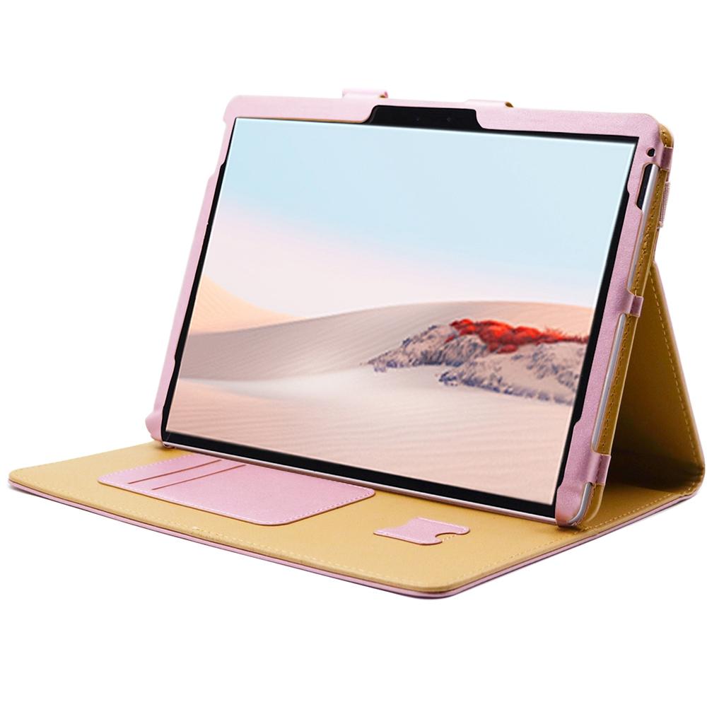 For Microsoft Surface Go 2/3 PU Leather Folio Cover Full Body Protection Card Slots Hand Band Viewing Stand Shell with Pencil Holder Rose Gold
For Microsoft Surface Go 2/3 PU Leather Folio Cover Full Body Protection Card Slots Hand Band Viewing Stand Shell with Pencil Holder Rose Gold