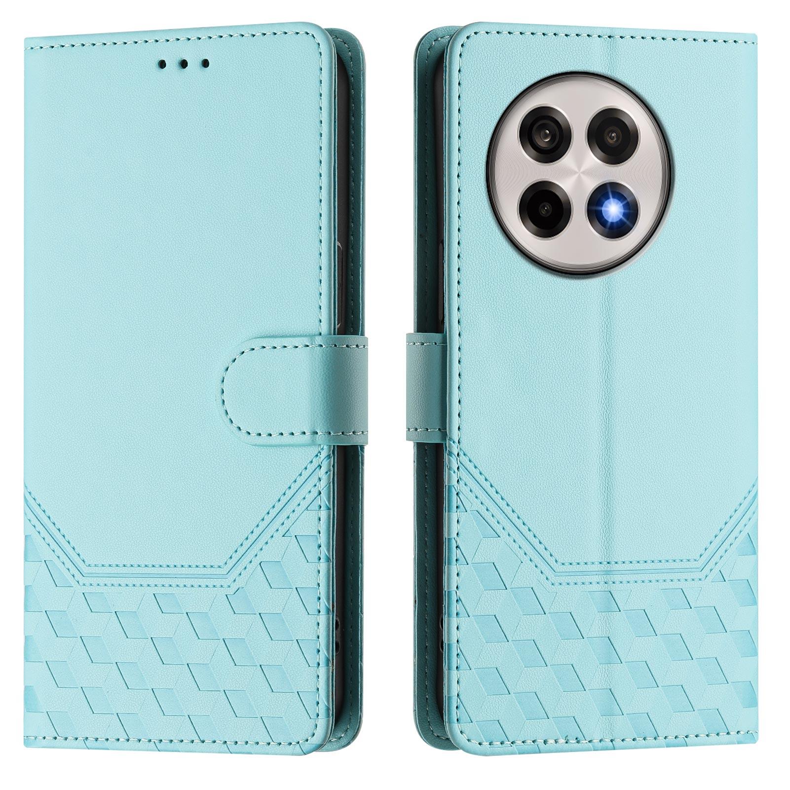 For OnePlus Ace 5 Pro 5G/OnePlus 13R 5G Case Imprinted Honeycomb RFID Blocking Leather Phone Cover with Strap Mint Green
For OnePlus Ace 5 Pro 5G/OnePlus 13R 5G Case Imprinted Honeycomb RFID Blocking Leather Phone Cover with Strap Mint Green
