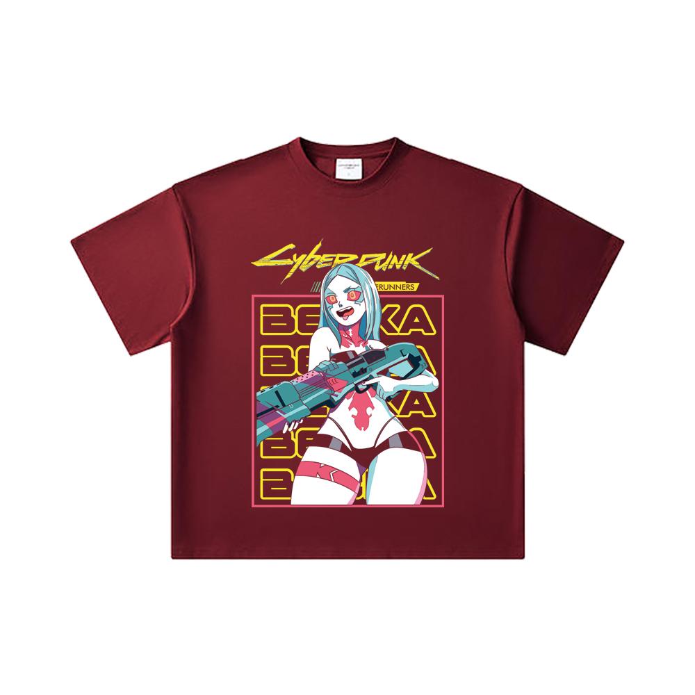 260 GSM Double Yarn 32 Count 100% Cotton Cyberpunk Edgerunners V3 Rebecca Print Unisex Heavy Cotton T Shirt 2XL
260 GSM Double Yarn 32 Count 100% Cotton Cyberpunk Edgerunners V3 Rebecca Print Unisex Heavy Cotton T Shirt 2XL