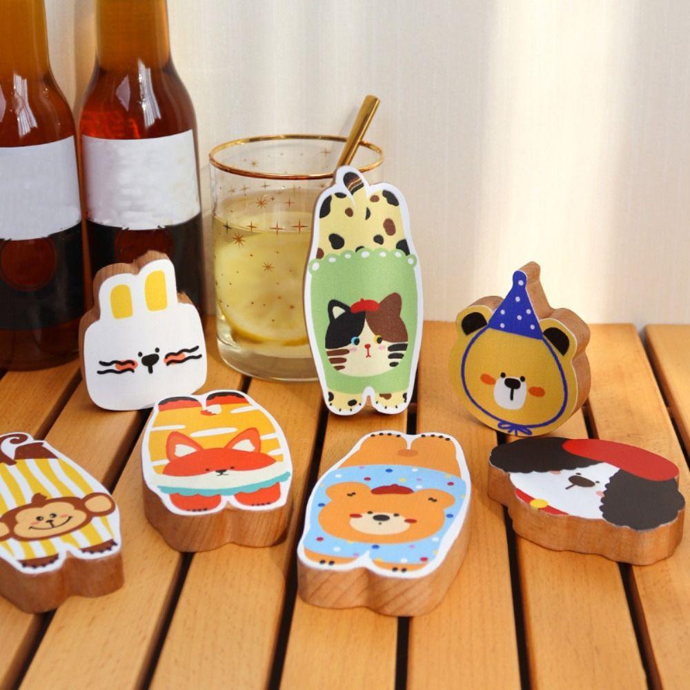 Cartoon Animal Wooden Bottle Openers Labor Saving Color Printing Can Opener DIY Multifunction Beer Opener Restaurant
Cartoon Animal Wooden Bottle Openers Labor Saving Color Printing Can Opener DIY Multifunction Beer Opener Restaurant