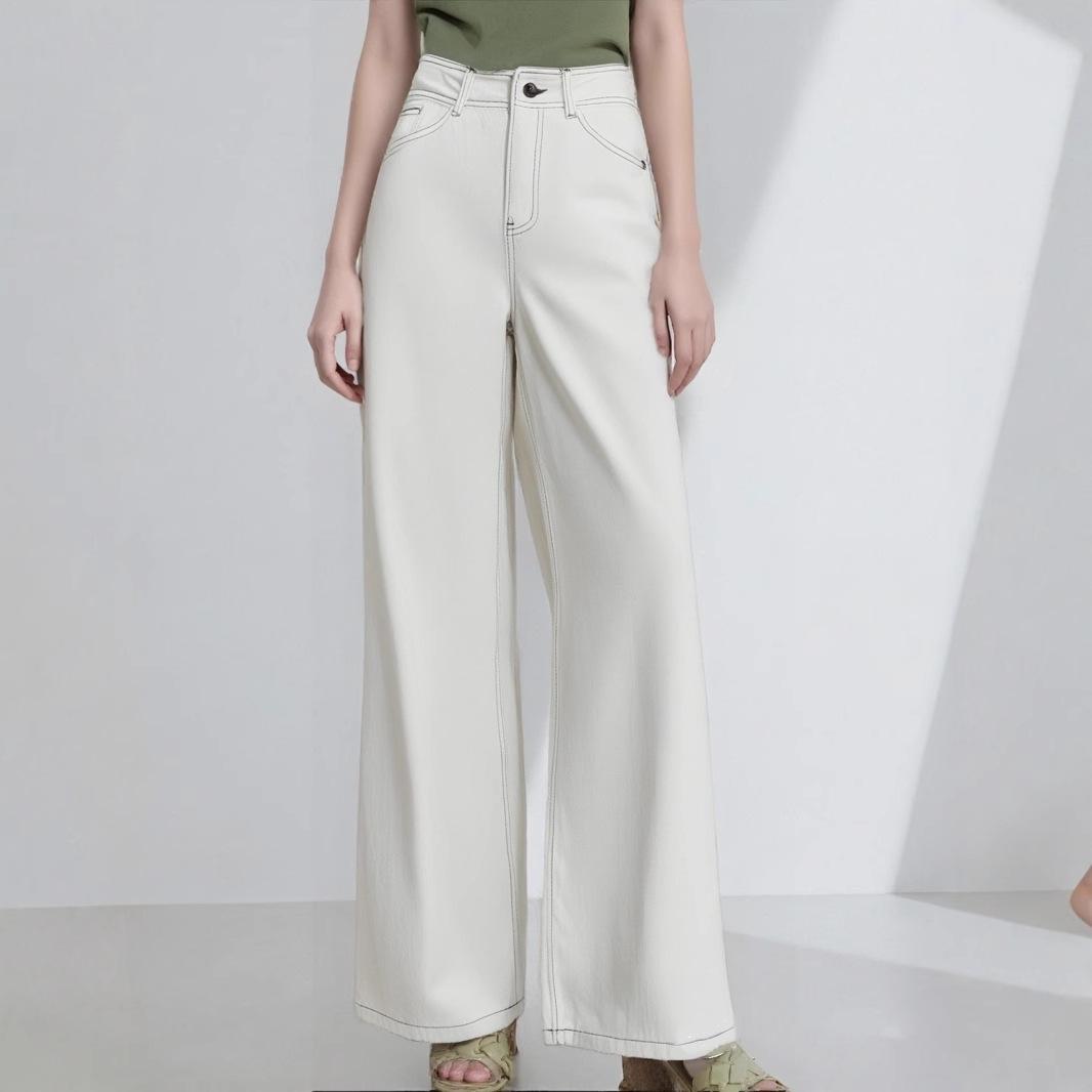 Off-White High-Waisted Wide-Leg Jeans - Spring Style, Slimming, Versatile, No Stretch S грязно-белый
Off-White High-Waisted Wide-Leg Jeans - Spring Style, Slimming, Versatile, No Stretch S грязно-белый