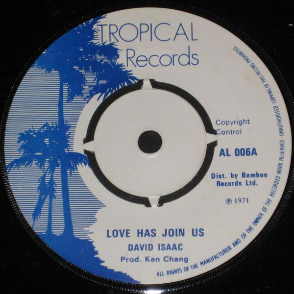 7inch Record DAVID ISAAC MAX ROMEO Love Has Join Us Cross Over The B AL006 Tropical Record 1971 UK Reggae Ska Dub Used
7inch Record DAVID ISAAC MAX ROMEO Love Has Join Us Cross Over The B AL006 Tropical Record 1971 UK Reggae Ska Dub Used
