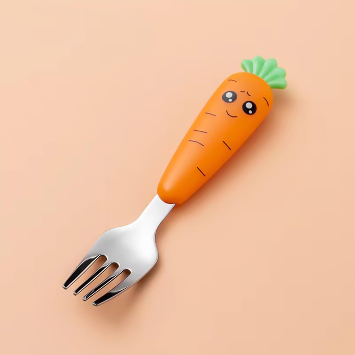 Креативные детские столовые приборы в форме вилки и ложки, столовые приборы в форме мультяшной морковки, фруктовые добавки, нержавеющая сталь, коробка для хранения
Креативные детские столовые приборы в форме вилки и ложки, столовые приборы в форме мультяшной морковки, фруктовые добавки, нержавеющая сталь, коробка для хранения