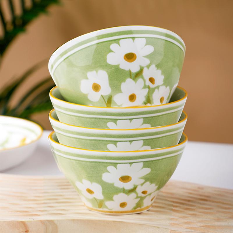 Керамический набор из 4 предметов Alice Little Daisy: 4,7-дюймовые пиалы из костяного фарфора с подглазурной росписью для риса
Керамический набор из 4 предметов Alice Little Daisy: 4,7-дюймовые пиалы из костяного фарфора с подглазурной росписью для риса