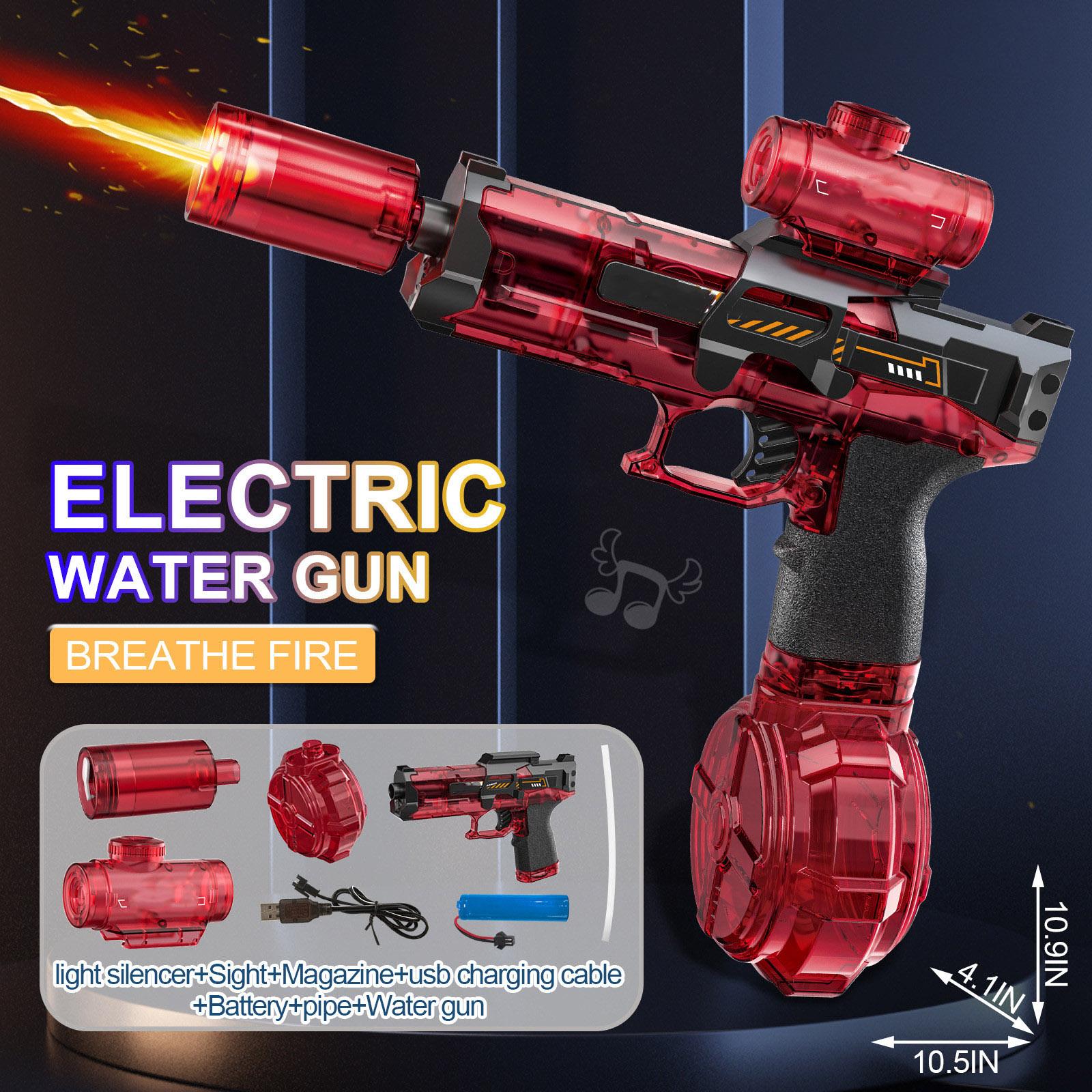 Electric Automatic Water Gun Toy with LED Lights and Rotating Drum Magazine High Capacity Water Shooter for Outdoor Play and Water Battles One Size червоний
Electric Automatic Water Gun Toy with LED Lights and Rotating Drum Magazine High Capacity Water Shooter for Outdoor Play and Water Battles One Size червоний