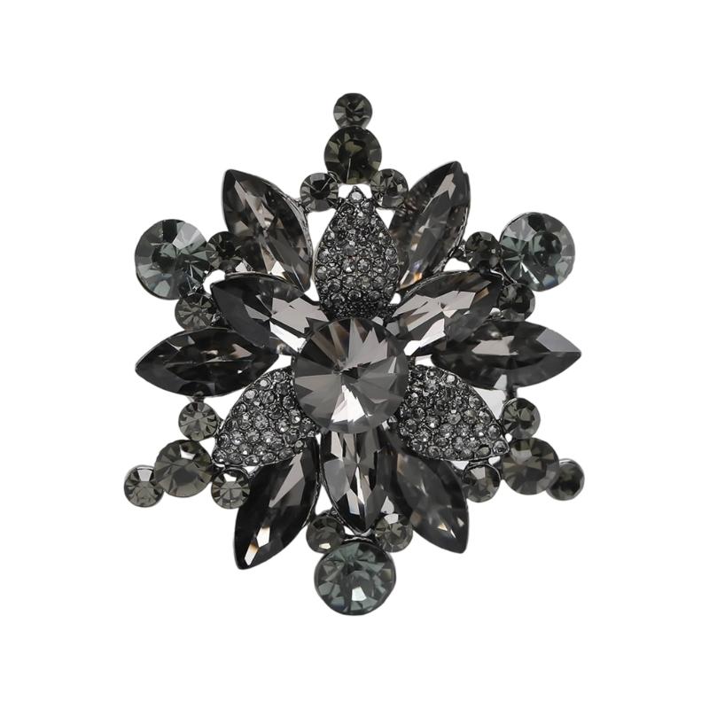 Elegant Rhinestones Florals Brooch Comfortable Alloy Designs for Wedding Accessories Professional Office Wear сірий колір
Elegant Rhinestones Florals Brooch Comfortable Alloy Designs for Wedding Accessories Professional Office Wear сірий колір