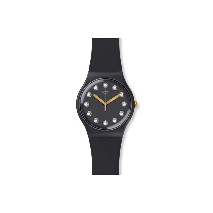 Swatch Gent Series Quartz Movement Time Flows Trend Waterproof Casual Watch 41Mm Black Dial Plastic Case Silicone Strap Unisex watches SUOM104 Black
Swatch Gent Series Quartz Movement Time Flows Trend Waterproof Casual Watch 41Mm Black Dial Plastic Case Silicone Strap Unisex watches SUOM104 Black