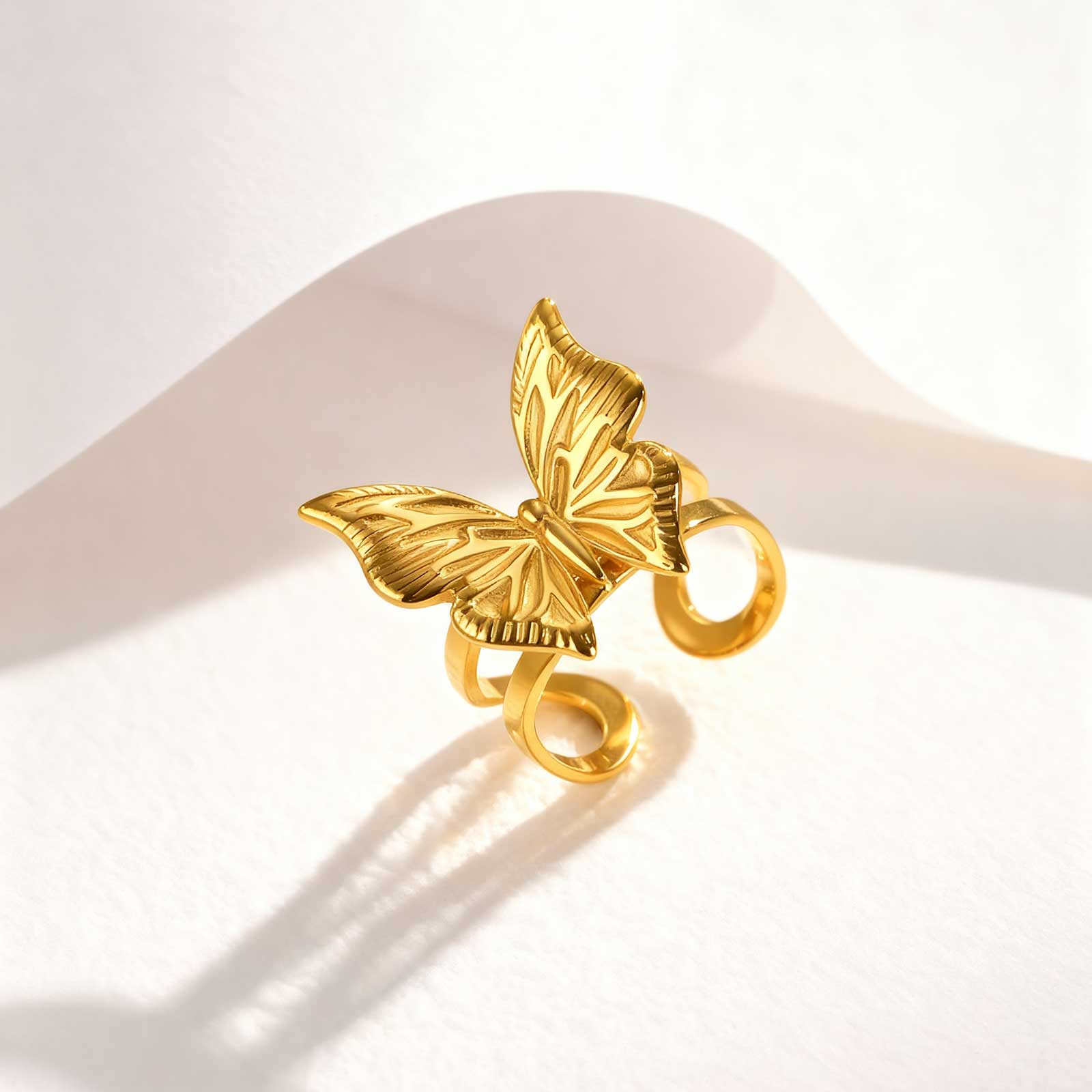 Retro Stainless Steel Butterfly Open Ring Gold Plated Geometric Rings for Women Vintage Jewelry Valentine s Day Gift
Retro Stainless Steel Butterfly Open Ring Gold Plated Geometric Rings for Women Vintage Jewelry Valentine s Day Gift