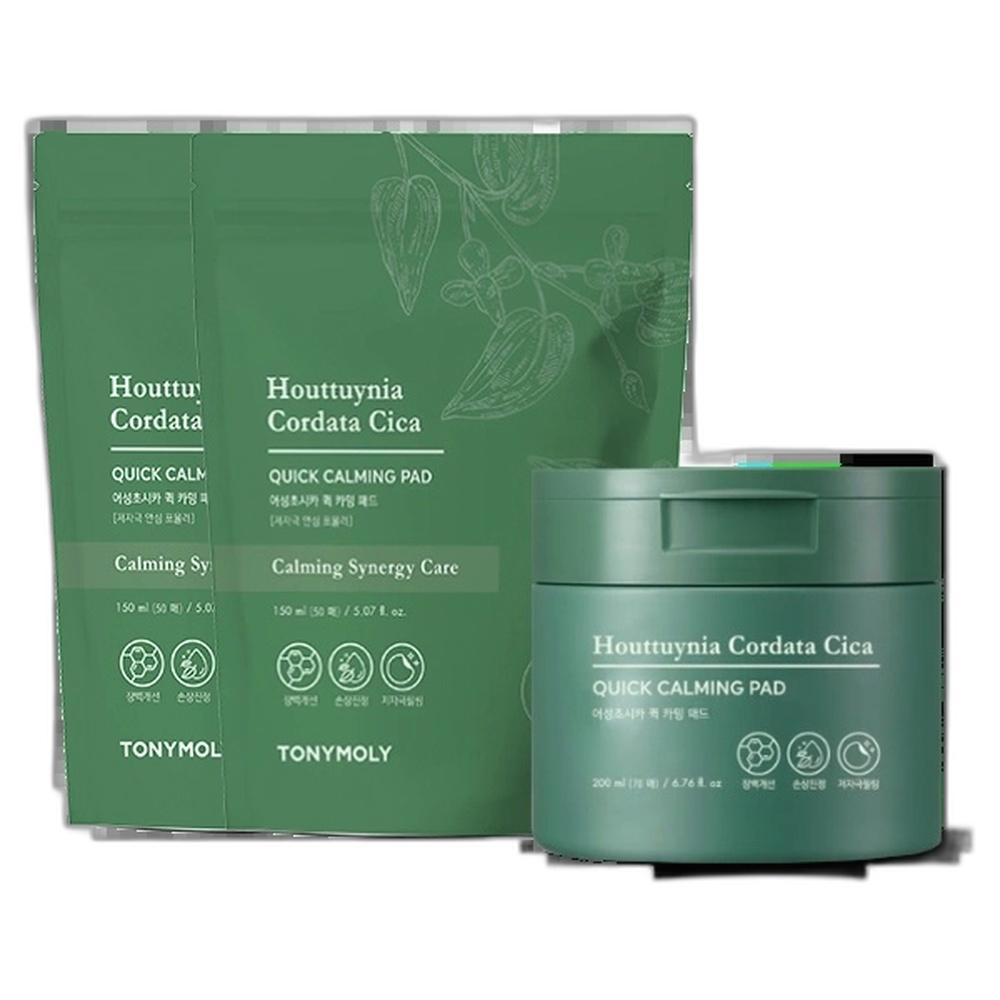 Tony Moly (SET) Houttuynia Cordata Cica Quick Calming Pad + Refill Pack 2EA Set (70 Sheets + 100 Sheets)
Tony Moly (SET) Houttuynia Cordata Cica Quick Calming Pad + Refill Pack 2EA Set (70 Sheets + 100 Sheets)