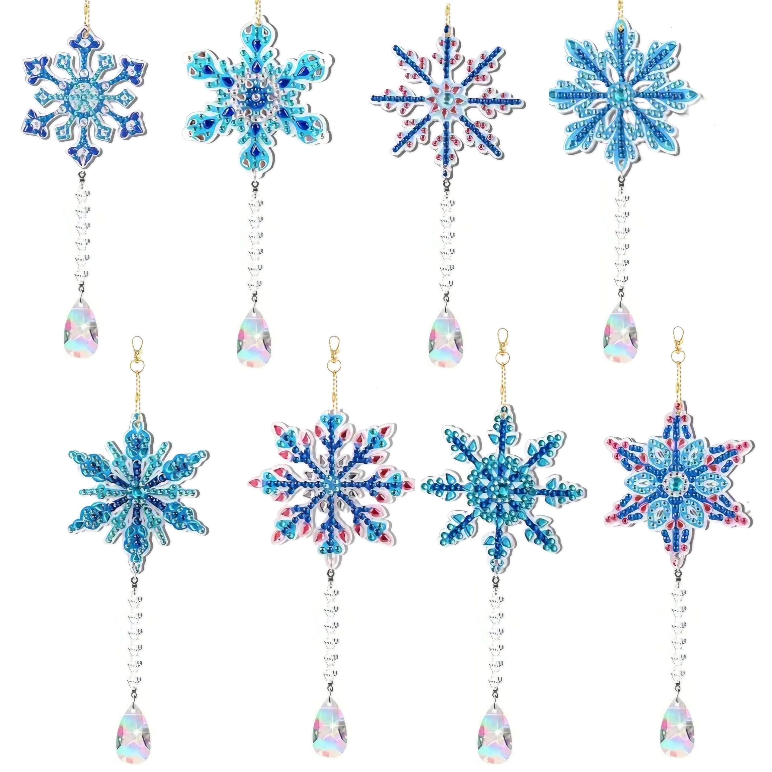 East Leaf Diamond Art Keychain Kit with Snowflake and Drop Parts, Bead Art, Handmade DIY Craft for Beginners, Kids, and Adults
East Leaf Diamond Art Keychain Kit with Snowflake and Drop Parts, Bead Art, Handmade DIY Craft for Beginners, Kids, and Adults