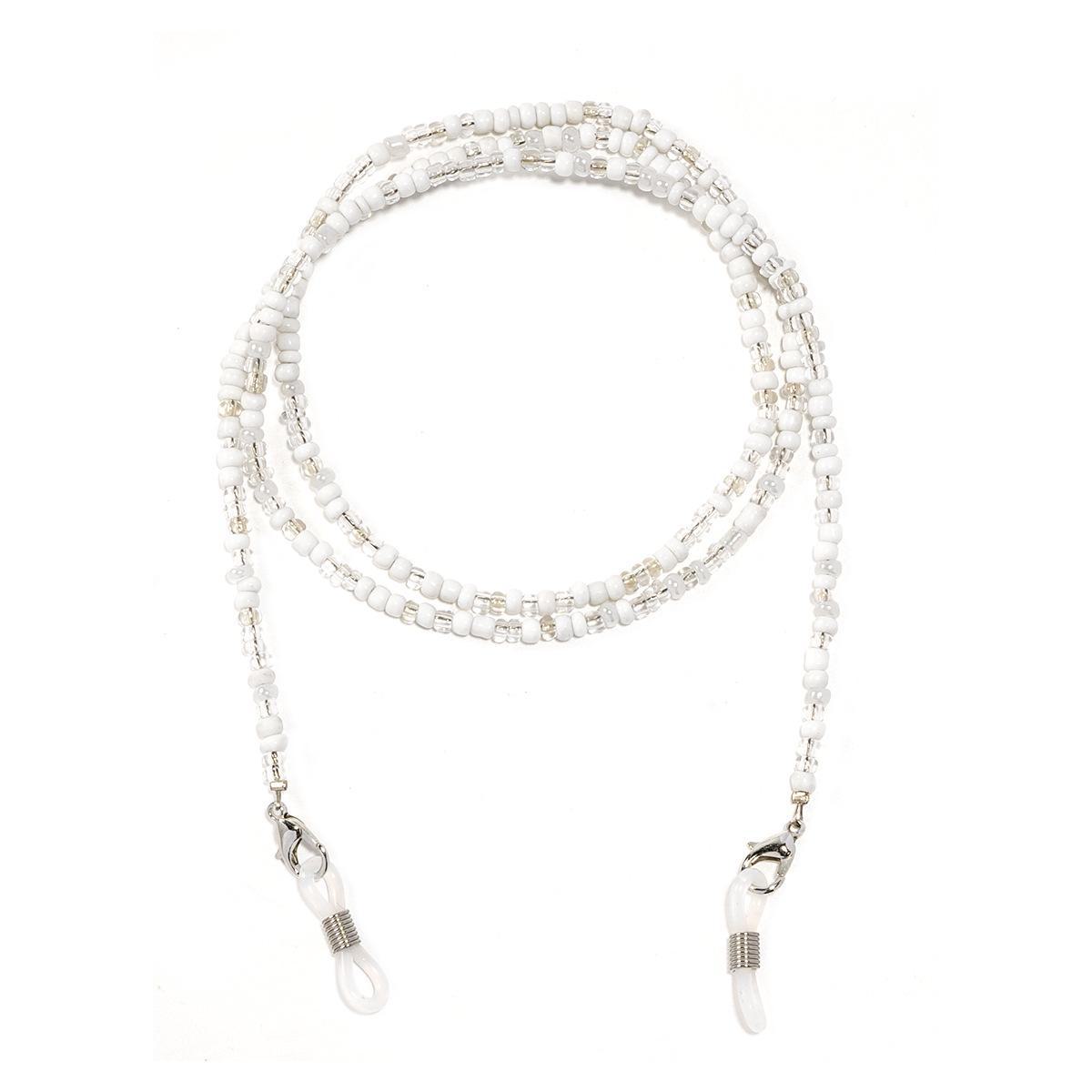 Окуляри та ланцюжок для маски з барвистих рисових намистин подвійного призначення білий
Окуляри та ланцюжок для маски з барвистих рисових намистин подвійного призначення білий