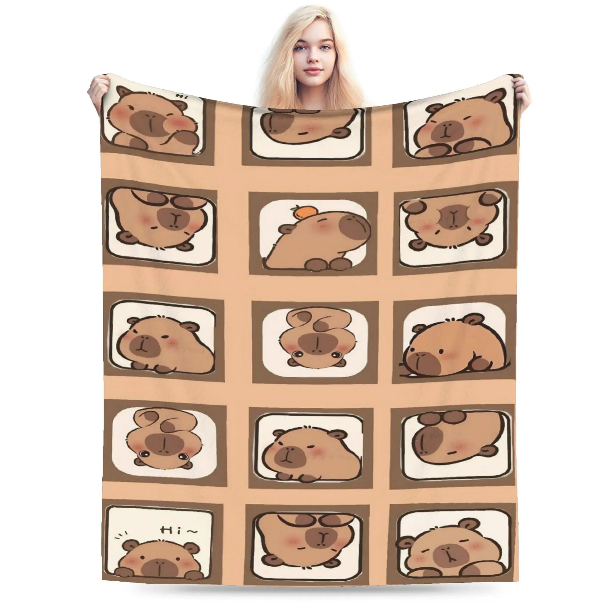 Capybara Cartoon Blanket Soft Warm Comfortable Plush Throw Blanket For Girls Boys Living Room Flannel Bedspread Bed Cover 70x100cm білий
Capybara Cartoon Blanket Soft Warm Comfortable Plush Throw Blanket For Girls Boys Living Room Flannel Bedspread Bed Cover 70x100cm білий