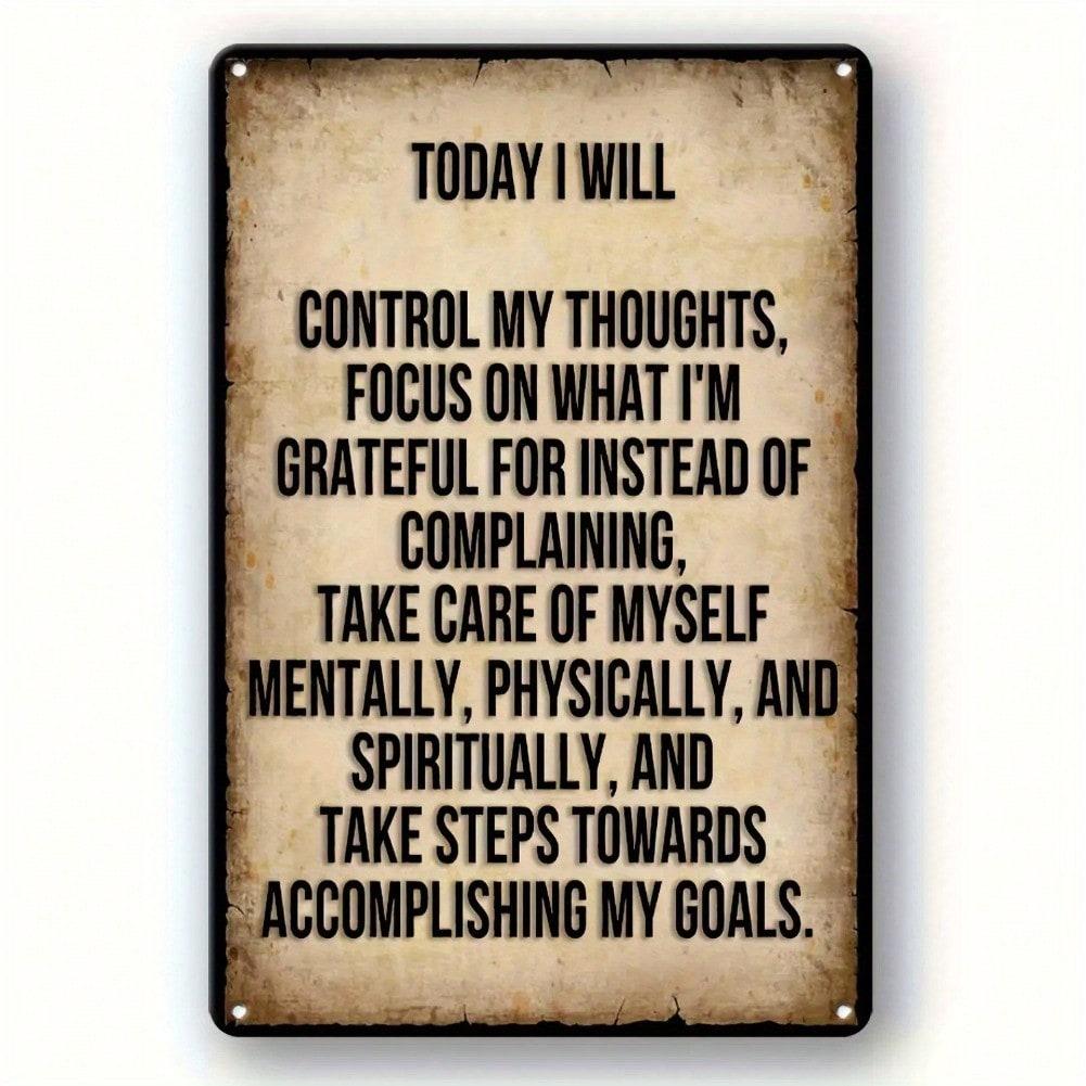Vintage Motivational Metal Sign Today I Will Rustic Wall Art for Home Office 20x30 разноцветный
Vintage Motivational Metal Sign Today I Will Rustic Wall Art for Home Office 20x30 разноцветный