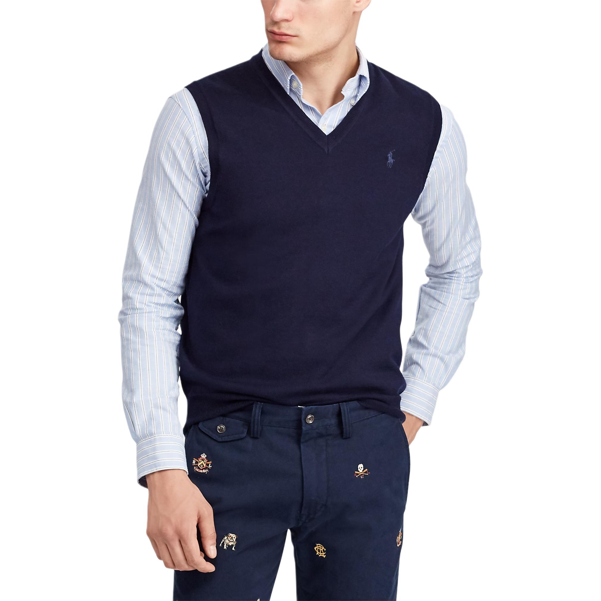 Polo Ralph Lauren Small Pony Logo Embroidered Wool V-Neck Knitted Vest Sweater Men sweater Navy-Blue 710722662-001 XS
Polo Ralph Lauren Small Pony Logo Embroidered Wool V-Neck Knitted Vest Sweater Men sweater Navy-Blue 710722662-001 XS