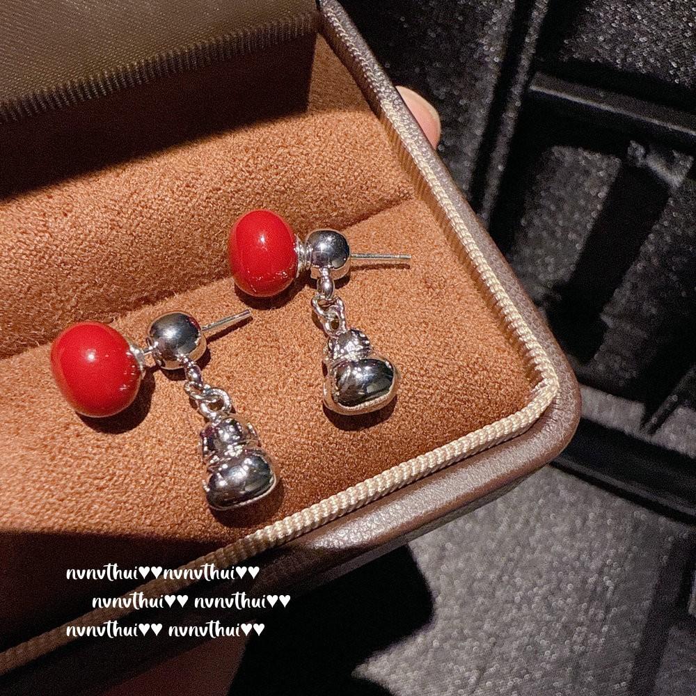 Hui Jewelry Bright Diamond Ball Bead Necklace, New Chinese Style, New Red Gourd Zircon Earrings, Combination
Hui Jewelry Bright Diamond Ball Bead Necklace, New Chinese Style, New Red Gourd Zircon Earrings, Combination