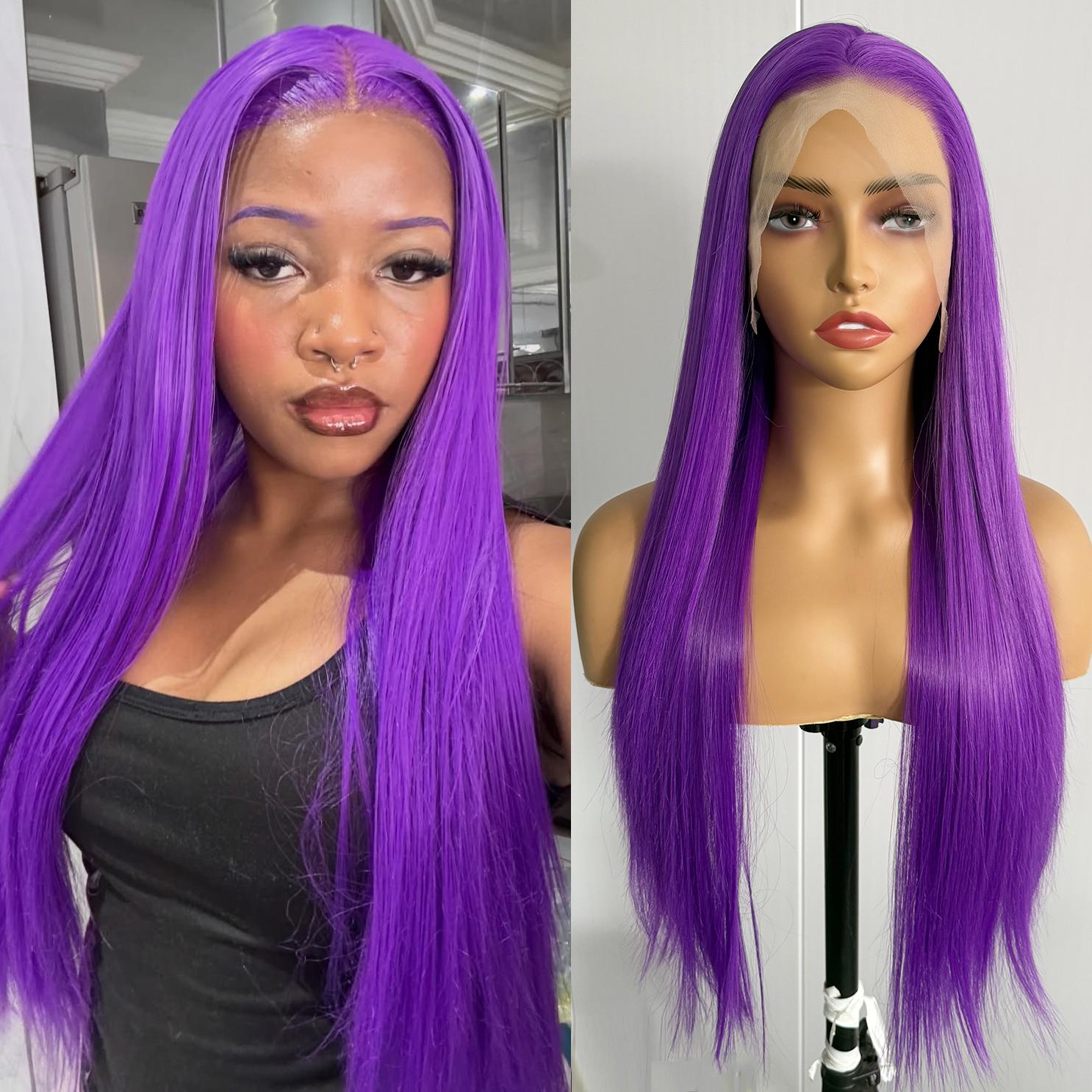 AIMEYA Dark Green Lace Front Wig 13x4 Long Silky Straight Synthetic Daily Wear Cosplay Wig Natural Hairline Heat Resistant Fiber (Purple,18inches)
AIMEYA Dark Green Lace Front Wig 13x4 Long Silky Straight Synthetic Daily Wear Cosplay Wig Natural Hairline Heat Resistant Fiber (Purple,18inches)
