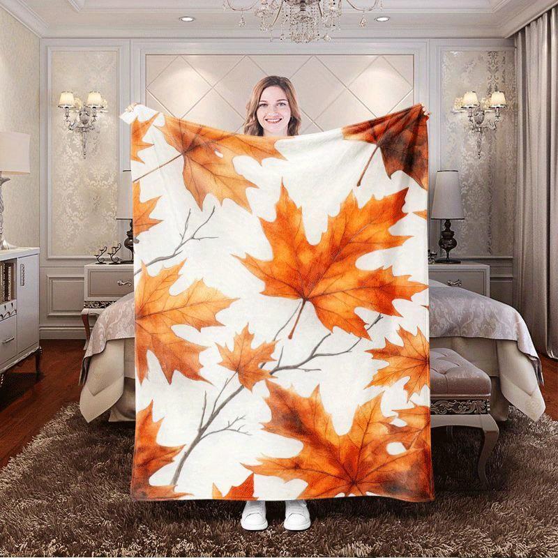 1pc Maple leaf pattern blanket polyester fabric machine washable suitable for bedroom and living room décor 75x100cm
1pc Maple leaf pattern blanket polyester fabric machine washable suitable for bedroom and living room décor 75x100cm