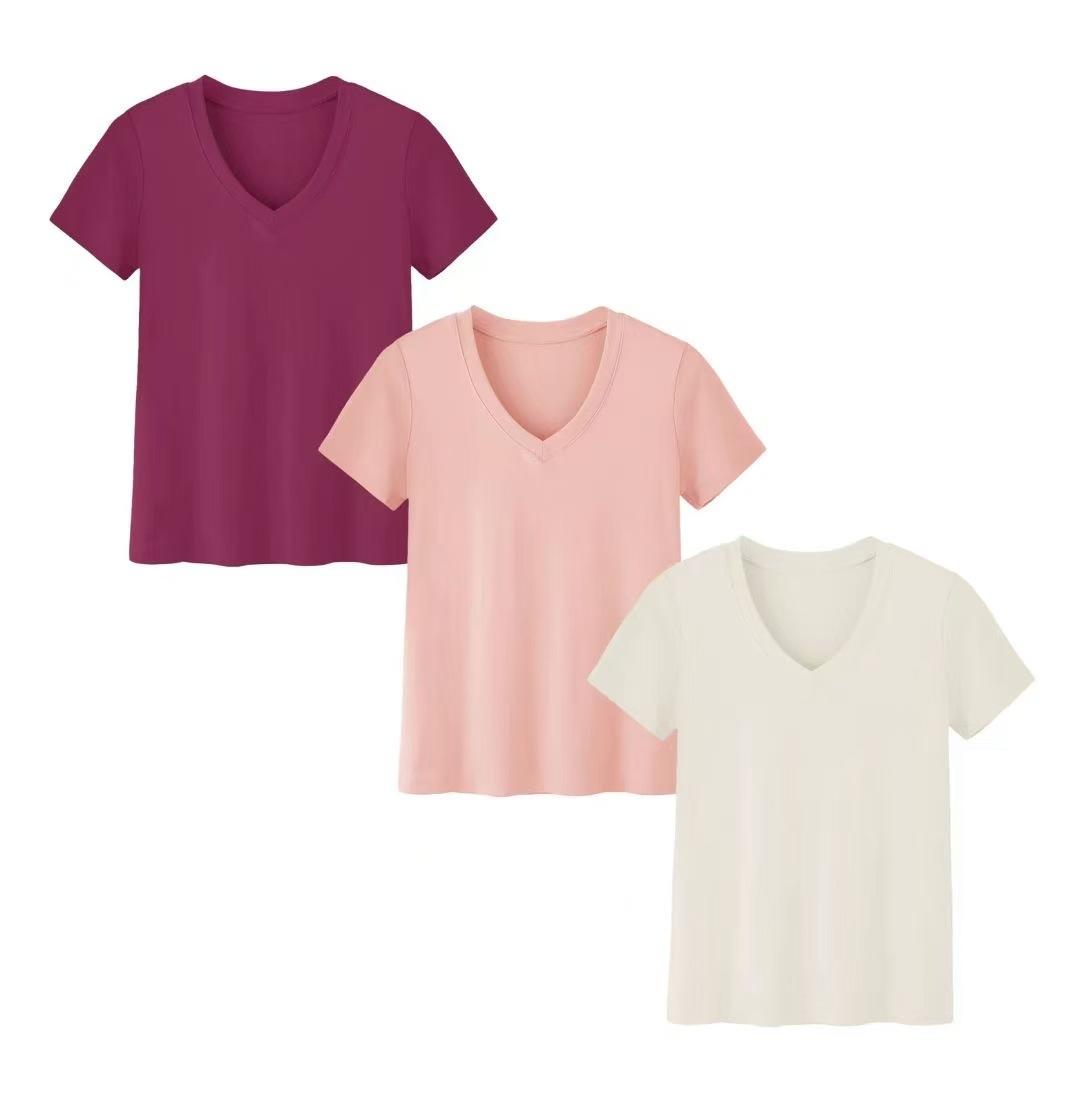 Футболка женская Футболка из трех частей, летняя однотонная женская футболка свободного кроя с короткими рукавами и разрезом L
Футболка женская Футболка из трех частей, летняя однотонная женская футболка свободного кроя с короткими рукавами и разрезом L