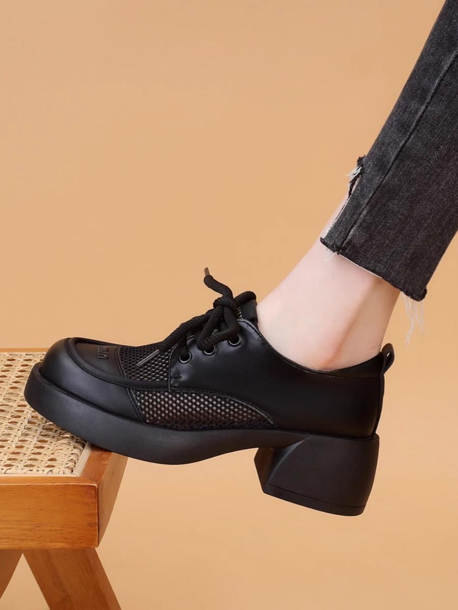 Mesh shoes women s new summer mesh breathable thick heel thin single shoes soft sole small leather shoes 40
Mesh shoes women s new summer mesh breathable thick heel thin single shoes soft sole small leather shoes 40