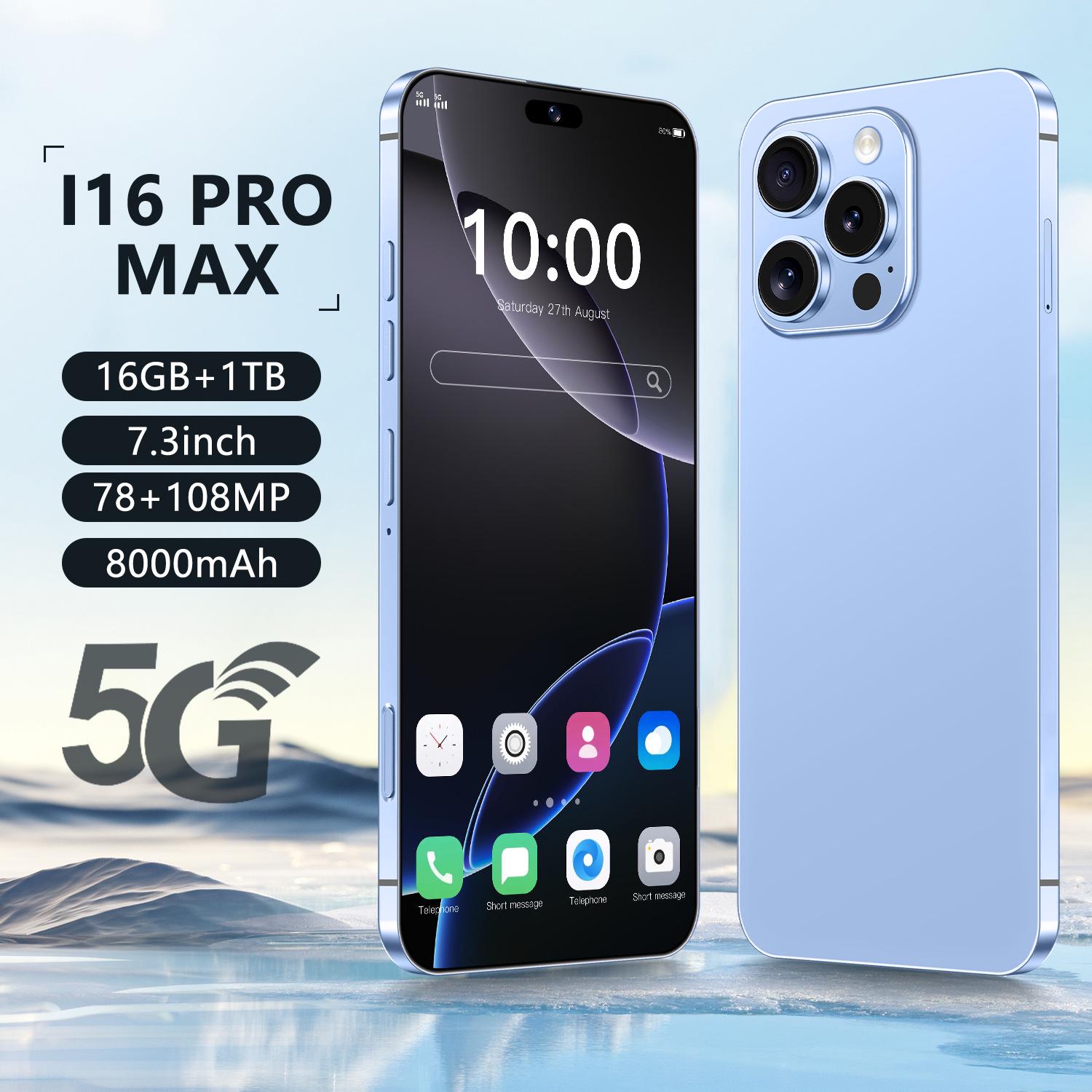 2025 i16paomax Smartphone: 16GB RAM + 1TB Storage, Hot-Selling Model UK version
2025 i16paomax Smartphone: 16GB RAM + 1TB Storage, Hot-Selling Model UK version