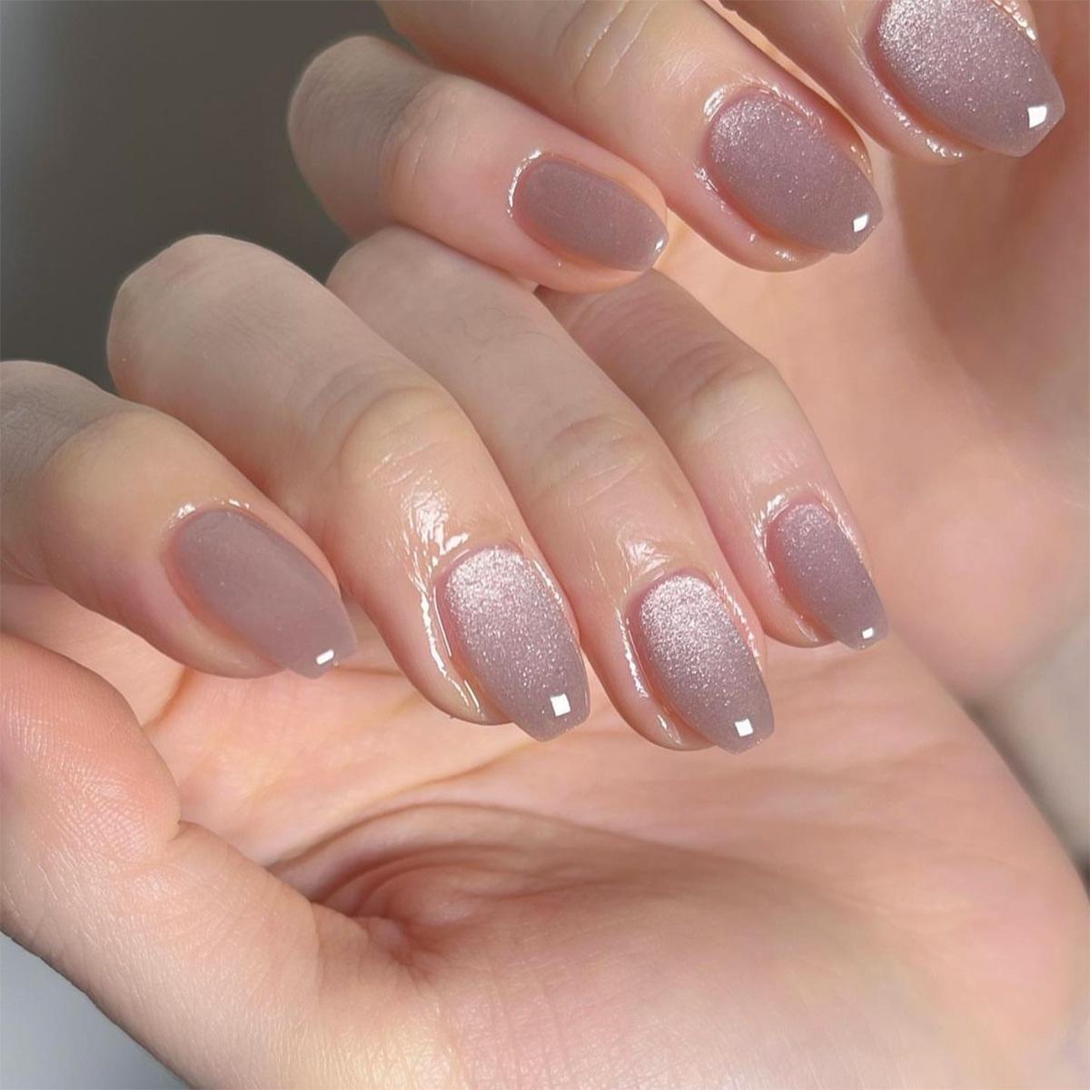 Desirable French Press-on Nails: Simple Glitter Cat Eye, Waterproof, Removable Nail Art Stickers
Desirable French Press-on Nails: Simple Glitter Cat Eye, Waterproof, Removable Nail Art Stickers