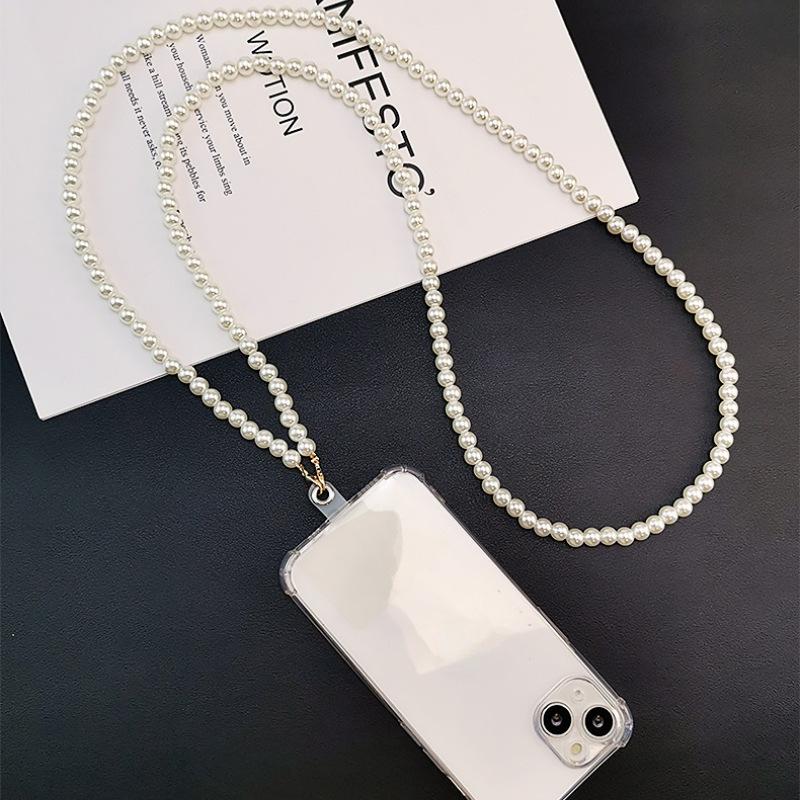 Crossbody Beaded Phone Lanyard: Detachable Anti-Lost Chain Compatible with Mobile Phone Cases Pearl Phone Lanyard with Transparent Clip
Crossbody Beaded Phone Lanyard: Detachable Anti-Lost Chain Compatible with Mobile Phone Cases Pearl Phone Lanyard with Transparent Clip