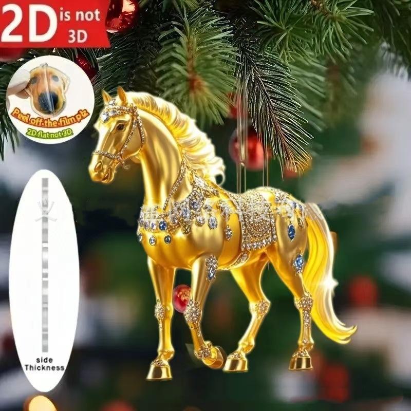 2D Acrylic Horse Car Rearview Mirror Pendant Charm Christmas Tree Ornament Party New Year Hanging Decoration
2D Acrylic Horse Car Rearview Mirror Pendant Charm Christmas Tree Ornament Party New Year Hanging Decoration