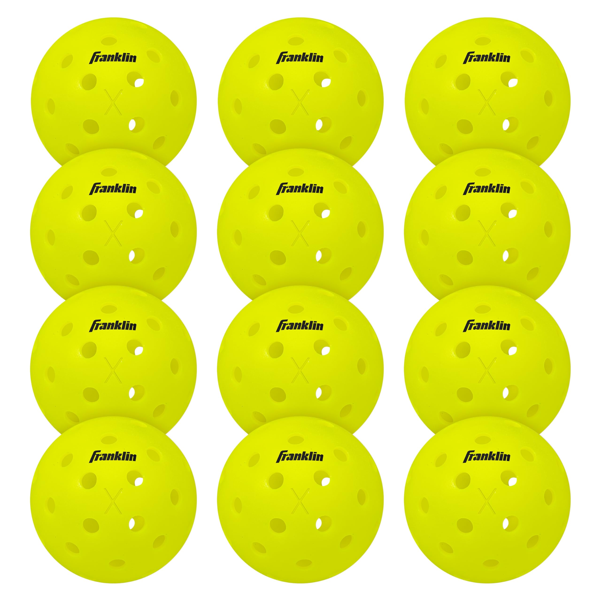 Мячи для пиклбола для улицы Franklin Sports, одобренные USAPA, внешняя часть оптического желтого цвета, мячи US Open - X-40 - - упаковка 12 шт. - -
Мячи для пиклбола для улицы Franklin Sports, одобренные USAPA, внешняя часть оптического желтого цвета, мячи US Open - X-40 - - упаковка 12 шт. - -