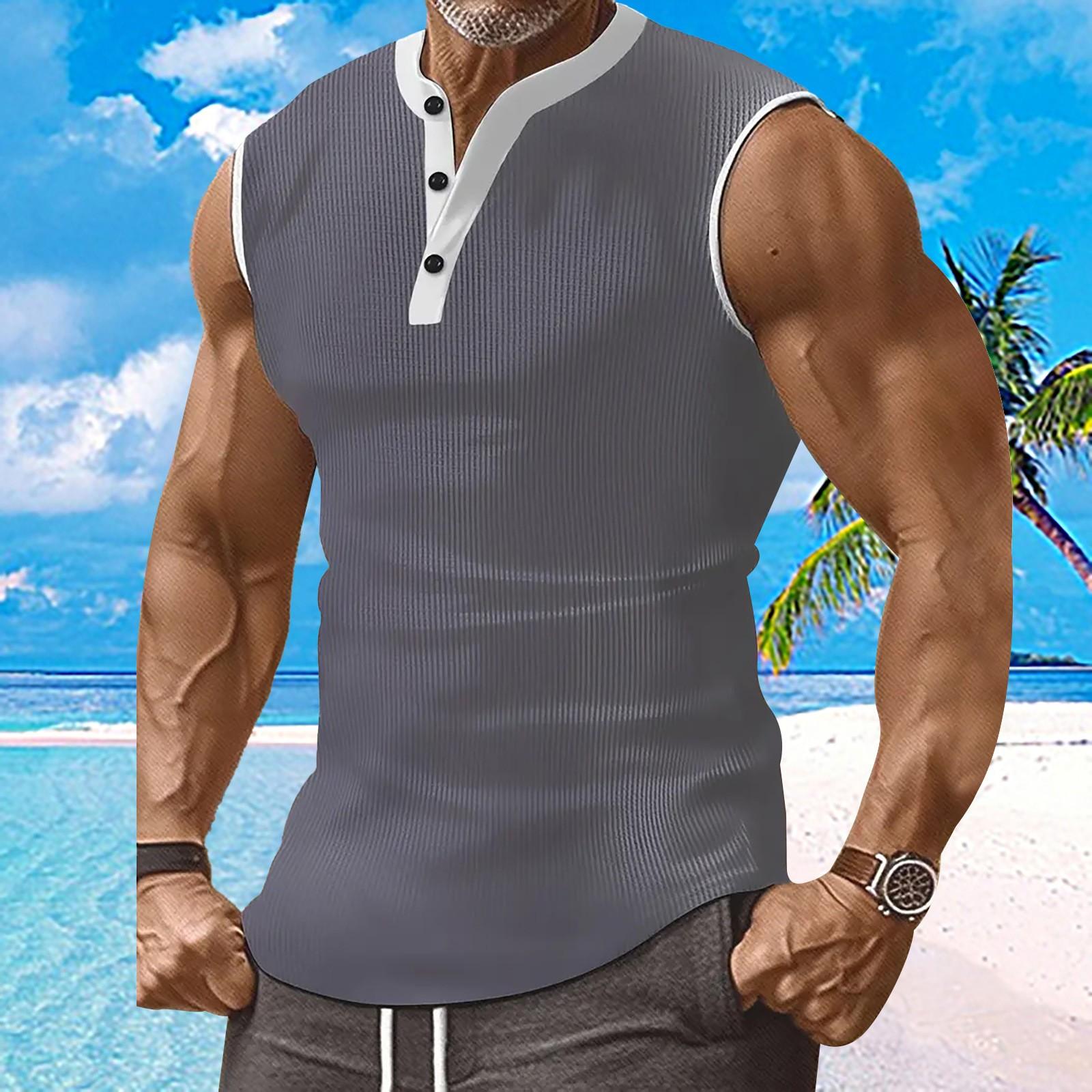 Чоловіча літня майка однотонна спортивна повсякденна чоловіча майка XXL
Чоловіча літня майка однотонна спортивна повсякденна чоловіча майка XXL