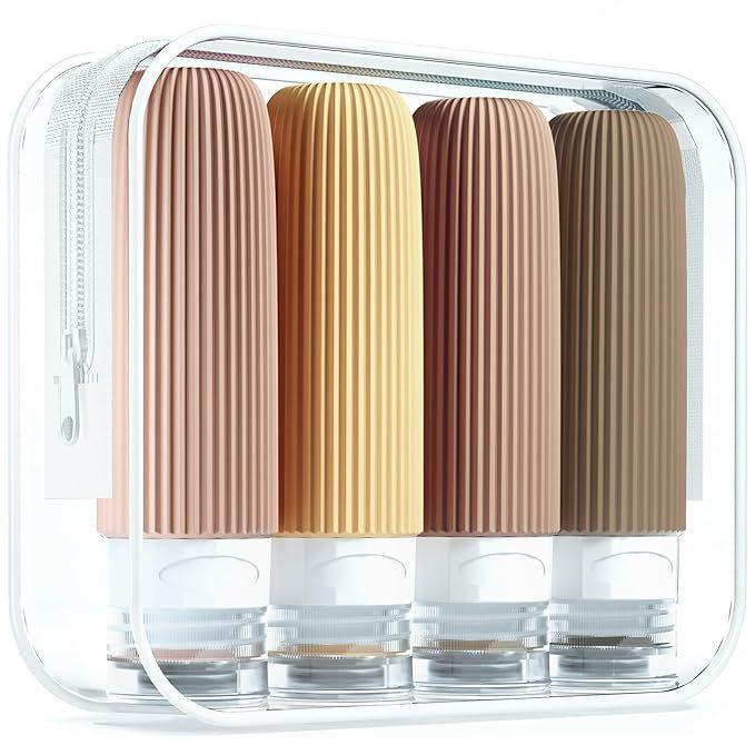 Silicone Travel Bottle Portable BPA-free Leak Proof Squeeze Size Container Clear Toiletry Bag Accessories 1 set фіолетовий
Silicone Travel Bottle Portable BPA-free Leak Proof Squeeze Size Container Clear Toiletry Bag Accessories 1 set фіолетовий