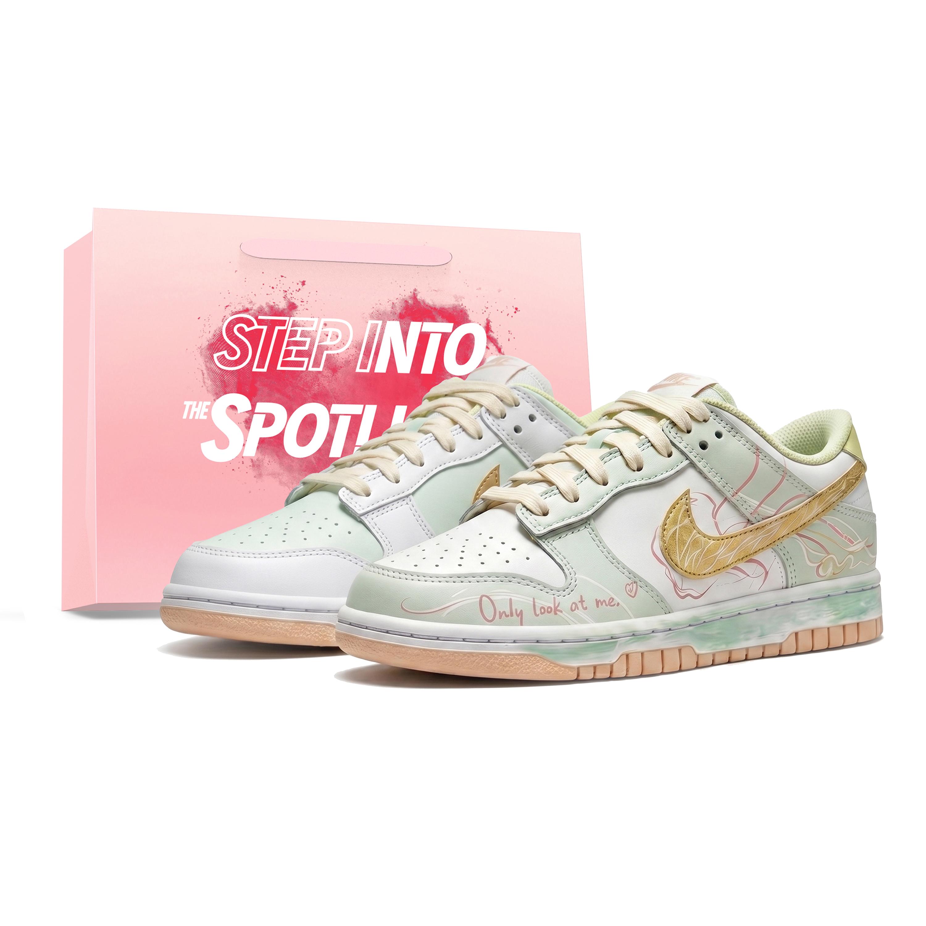 Nike Dunk Limited Sweet Height Increasing Low top Skateboard Shoes Women s White Green Pink IV2861-181(Team620-) 40
Nike Dunk Limited Sweet Height Increasing Low top Skateboard Shoes Women s White Green Pink IV2861-181(Team620-) 40