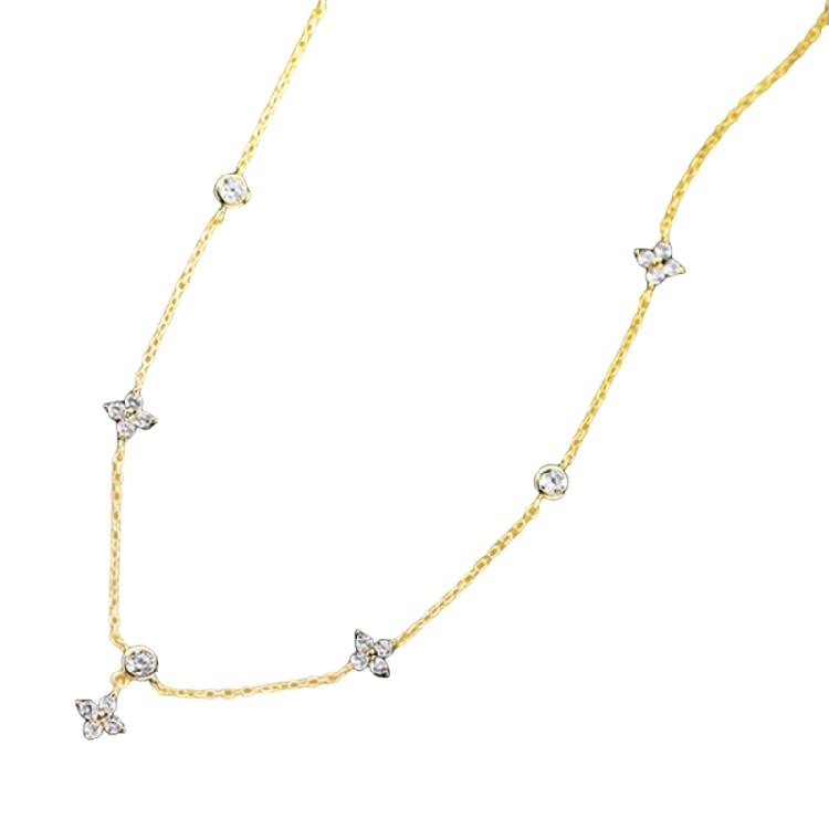 Stylish Four Leaf Plant Pendant Necklace Chain Necklace Sparkling Necklace Copper Texture for Party and Everyday Wear
Stylish Four Leaf Plant Pendant Necklace Chain Necklace Sparkling Necklace Copper Texture for Party and Everyday Wear