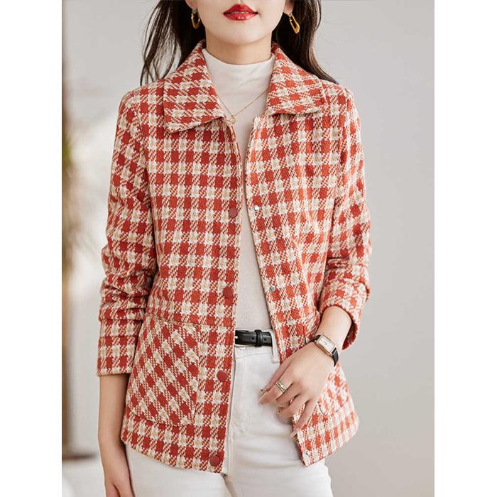 Autumn Plaid Jacket: Stylish 2024 Spring/Fall Suit for Middle-Aged & Elderly Women XL
Autumn Plaid Jacket: Stylish 2024 Spring/Fall Suit for Middle-Aged & Elderly Women XL