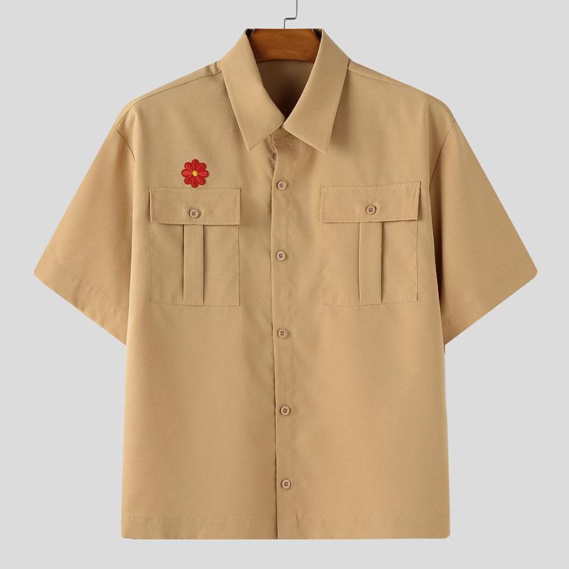 INCERUN Summer Men Oversized Turn-down Collar Short Sleeve Floral Buttons Casual Shirts 5XL хакі
INCERUN Summer Men Oversized Turn-down Collar Short Sleeve Floral Buttons Casual Shirts 5XL хакі