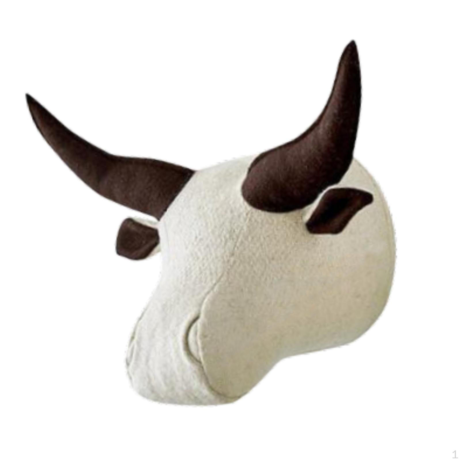 3D Голова Животного Декор Стены Спальня Домашние Очарователи для Фермерского Дома Детская Комната Buffalo 24X30CM