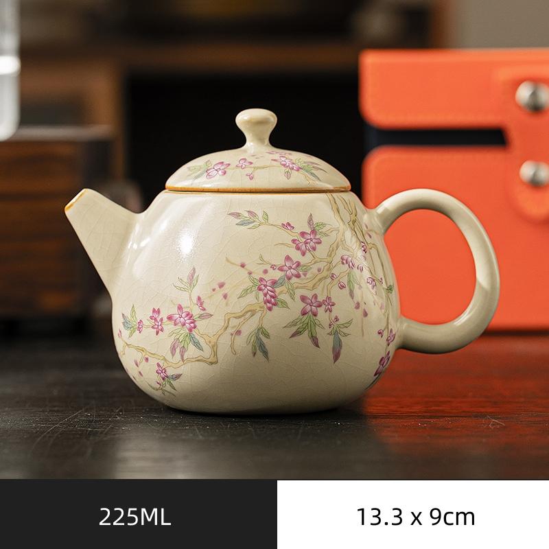 Керамический чайник для заваривания в печи Ru Kiln, фарфоровый чайник ручной работы из Ру, чайник Xishi, переносной чайник для кунг-фу
Керамический чайник для заваривания в печи Ru Kiln, фарфоровый чайник ручной работы из Ру, чайник Xishi, переносной чайник для кунг-фу