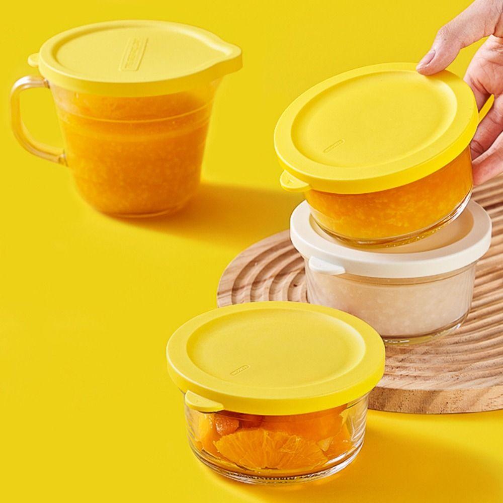 with Clear Scale Glass Cooking Cup with Lids Food Storage Container Fresh Keeping Bowl Home Yellow 350ml
with Clear Scale Glass Cooking Cup with Lids Food Storage Container Fresh Keeping Bowl Home Yellow 350ml