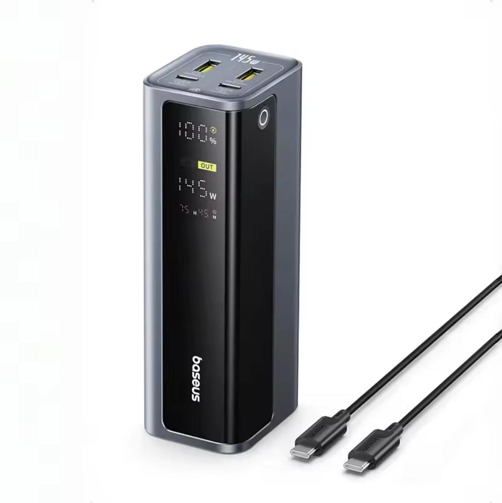 Baseus 145W Power Bank 20800mAh Двойной USB A USB C PD 100W Быстрая зарядка Цифровой дисплей Портативный PowerBank для ноутбука телефона Steam чёрный
Baseus 145W Power Bank 20800mAh Двойной USB A USB C PD 100W Быстрая зарядка Цифровой дисплей Портативный PowerBank для ноутбука телефона Steam чёрный