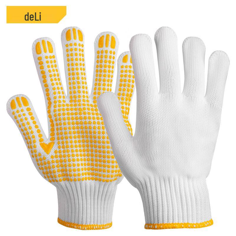 Deli Tools Polyester PVC Dotted Work Gloves (2-Pack)
Deli Tools Polyester PVC Dotted Work Gloves (2-Pack)
